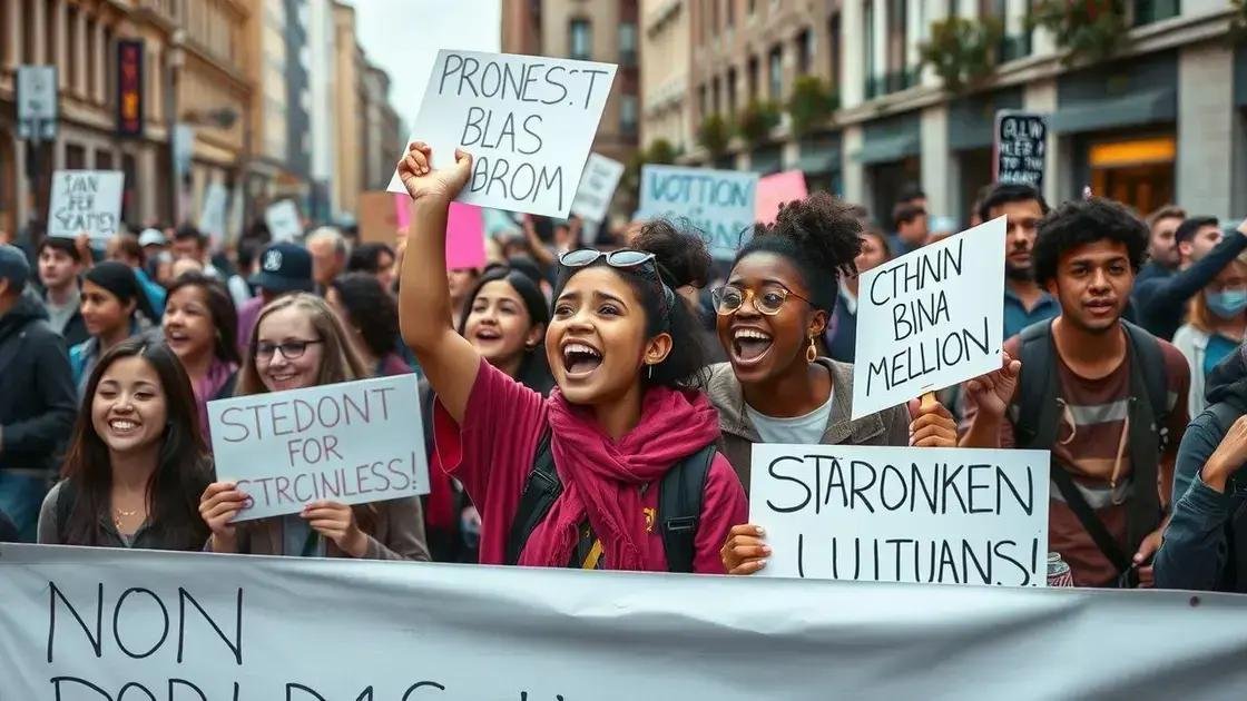 Case studies of recent protests