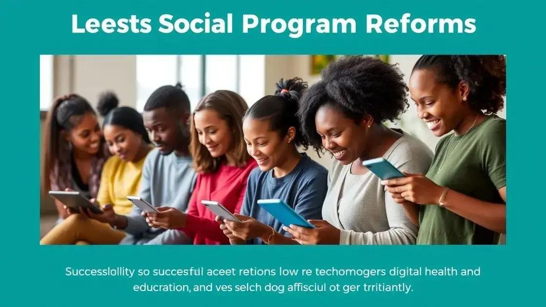 Case studies of successful program reforms