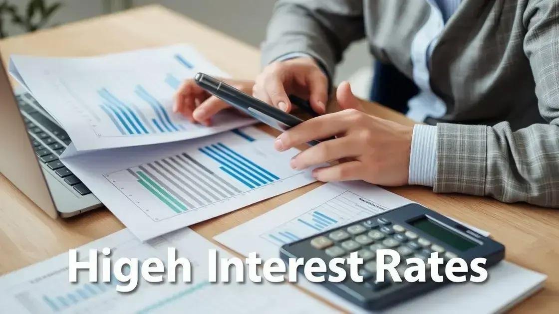 Strategies for managing finances during high interest periods
