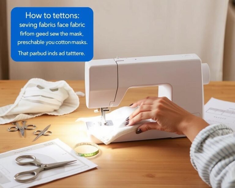 cómo coser una mascarilla reutilizable tela tutorial