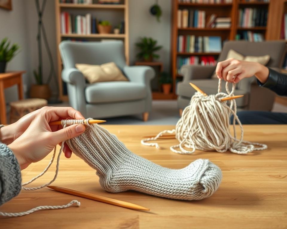 errores tejer calcetines