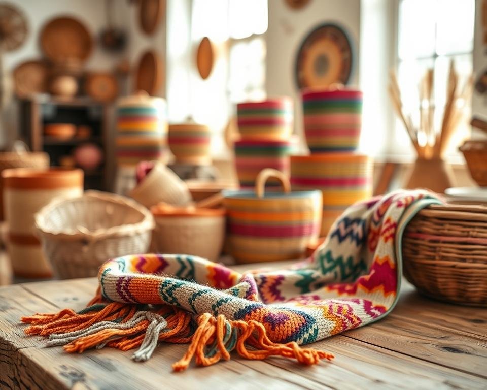 fotografía creativa para artesanías tejidas