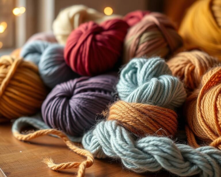 hilos de lana acrílica para tejer en invierno
