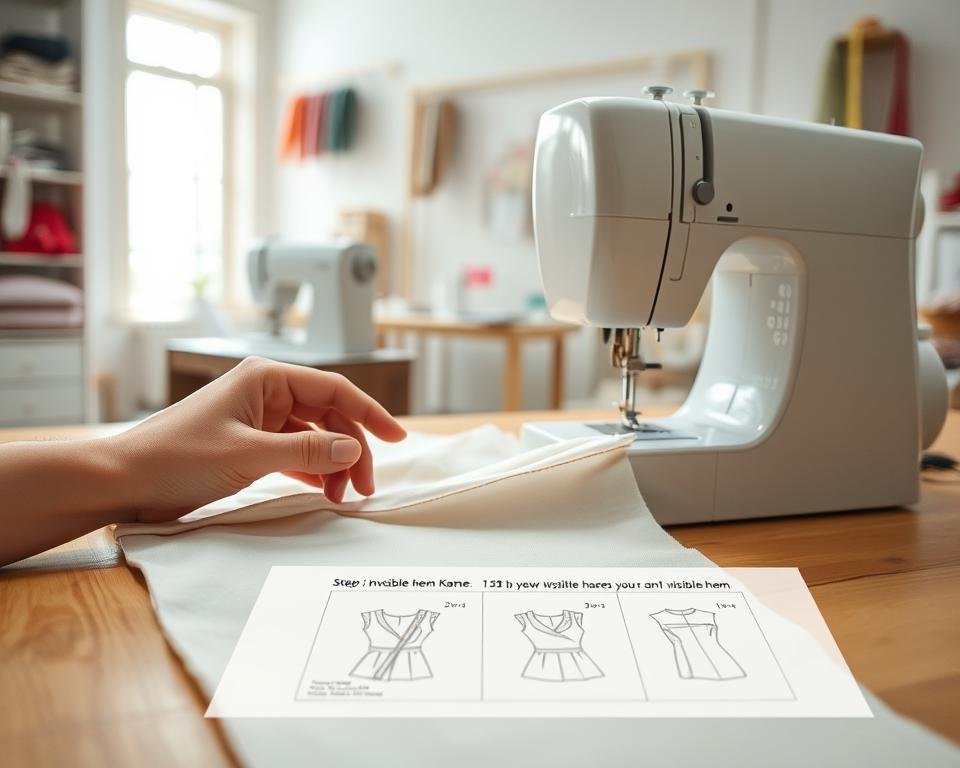 pasos para hacer un dobladillo invisible