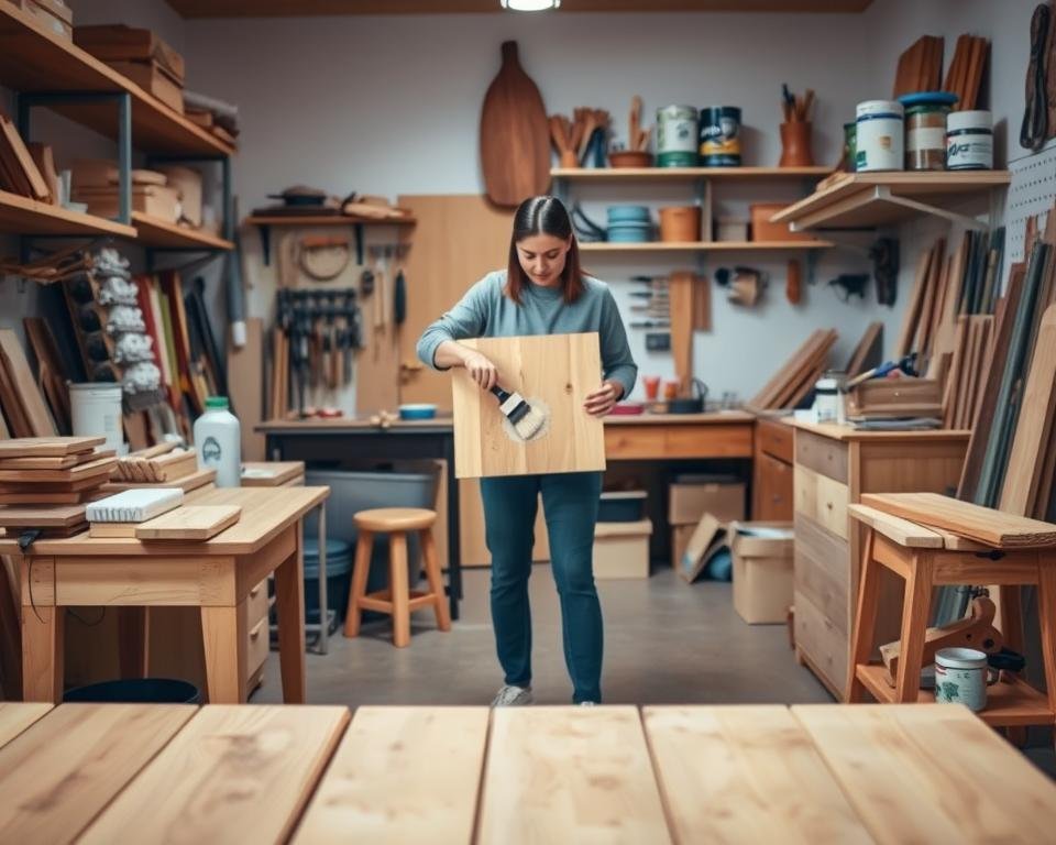 pasos para pintar madera en casa