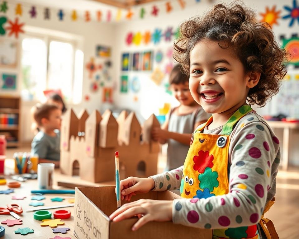 actividades creativas con cartón para niños