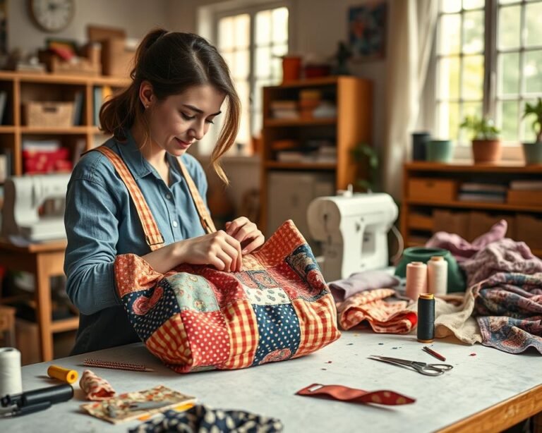 costura de bolsos de tela artesanal tutorial paso a paso