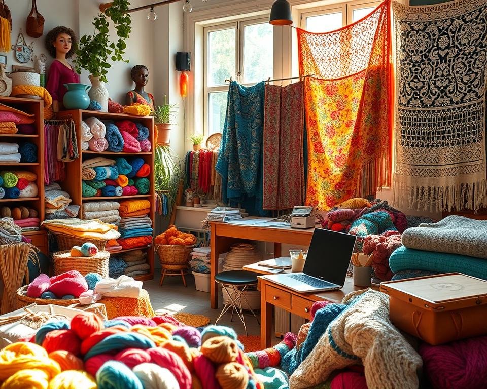 finanzas para pequeños negocios de tejido ganancias costes manualidades