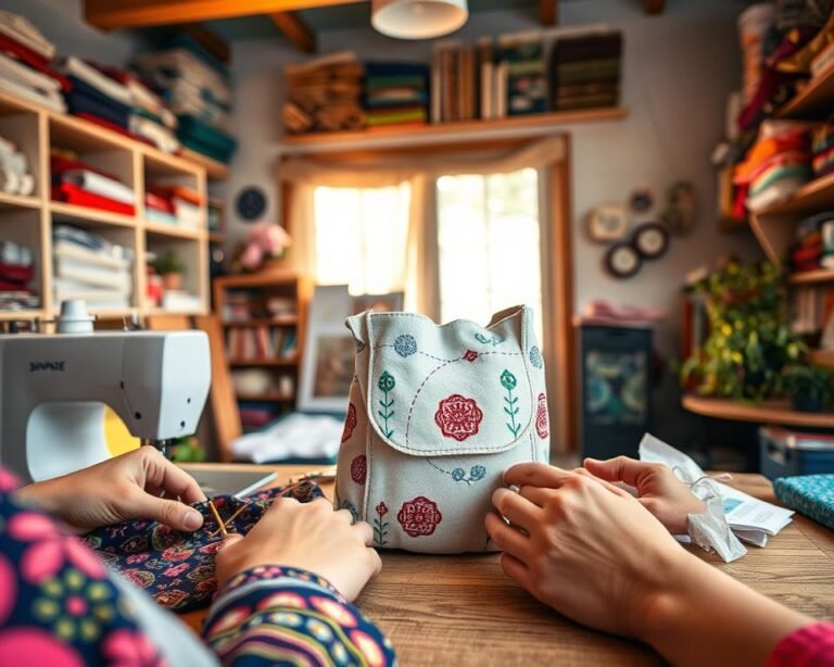 hacer bolsas de tela artesanal costura manual paso a paso