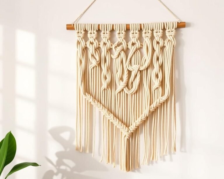 hacer macramé sencillo para principiantes decoración pared