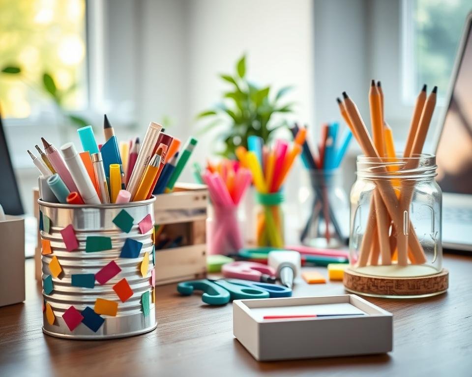 ideas creativas de organizadores con materiales reciclados