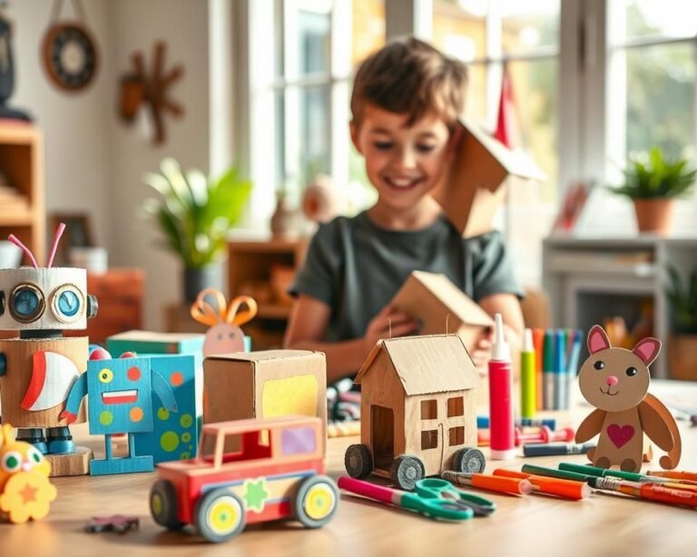 manualidades creativas para niños con cartón reciclado fáciles