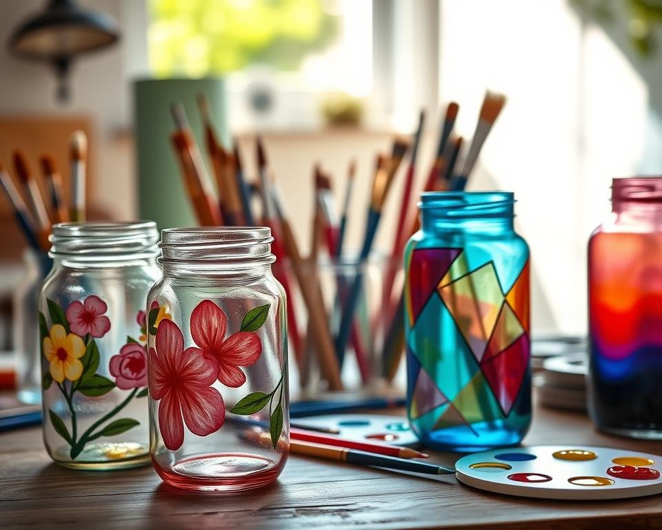 técnicas de pintura en frascos de vidrio técnicas de pintura en frascos de vidrio