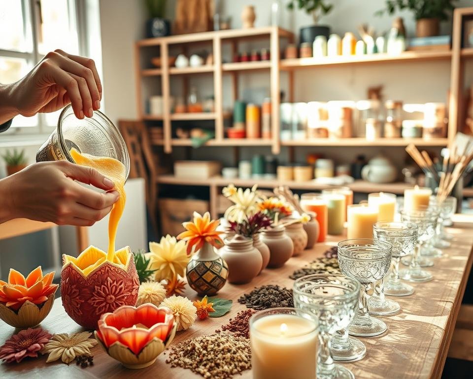 técnicas para hacer velas artesanales