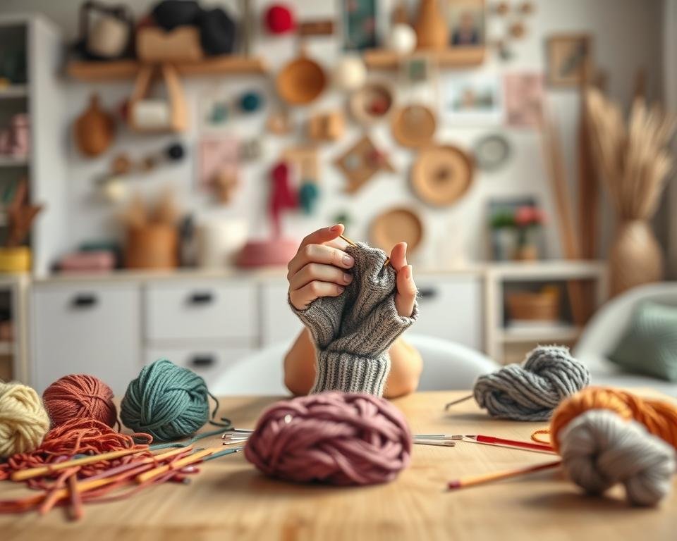 tips para principiantes tejer guantes sin dedos