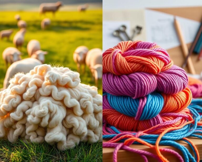 diferencias entre lana natural y lana sintética para tejer