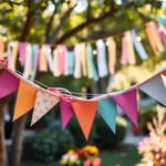 guirnaldas decorativas diy para fiestas con papel y tela