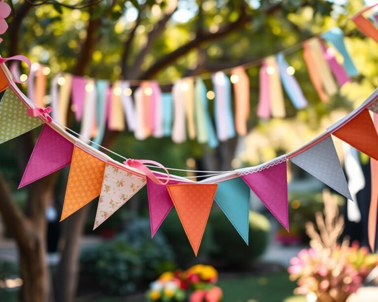 guirnaldas decorativas diy para fiestas con papel y tela