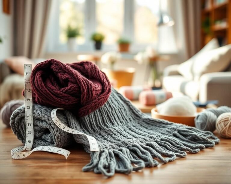 medidas estándar bufanda tejida mujer