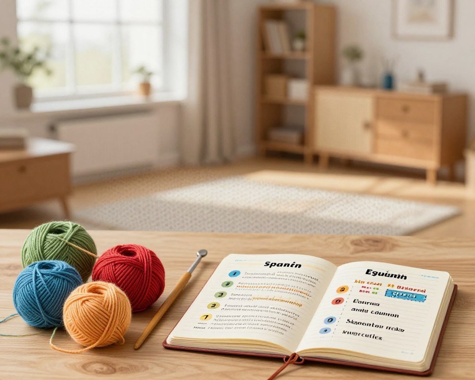 abreviaturas de tejido a dos agujas