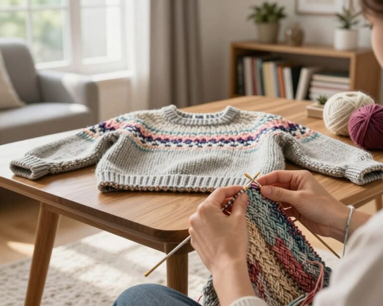 cómo tejer suéter top down