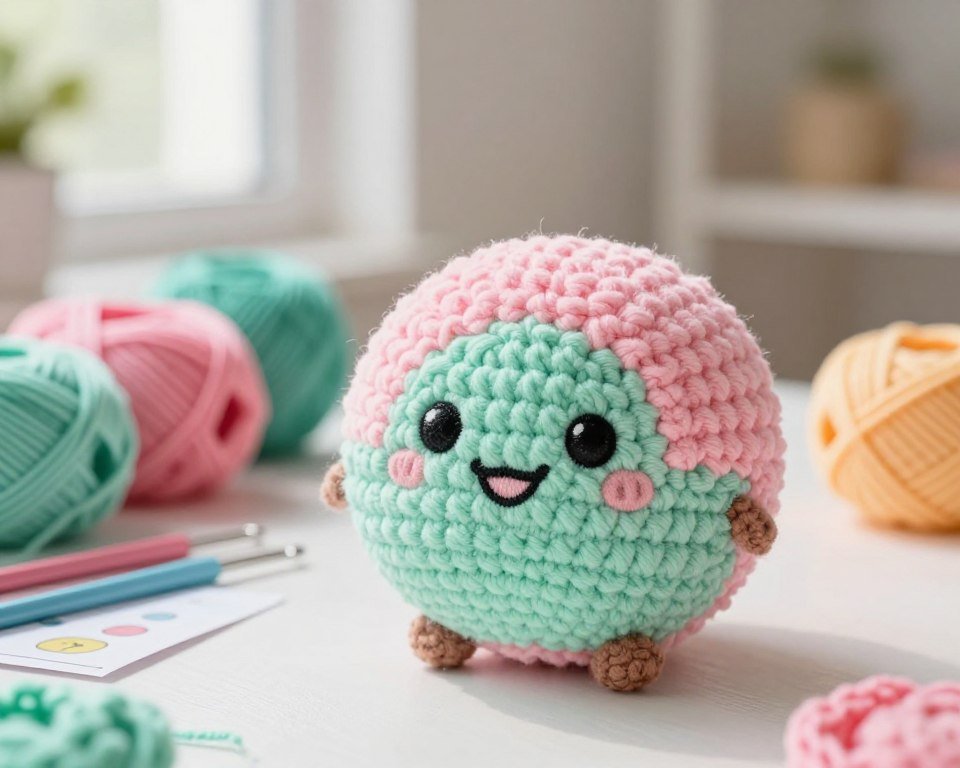 patrón bolita amigurumi