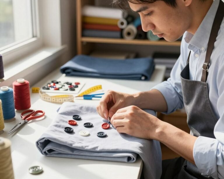 cómo coser botones a mano profesional