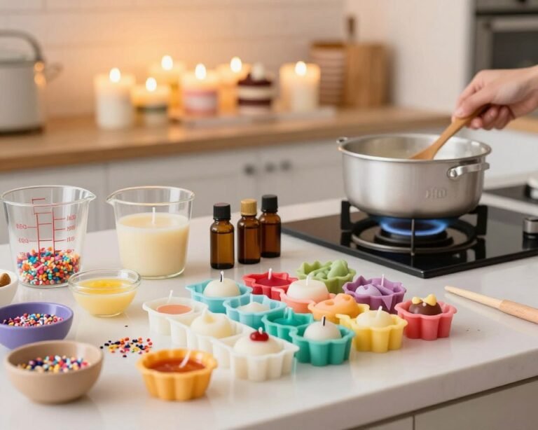 cómo hacer velas tipo postre