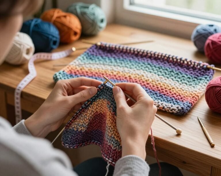 cómo tejer punto brioche básico