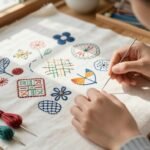 costura japonesa sashiko paso a paso