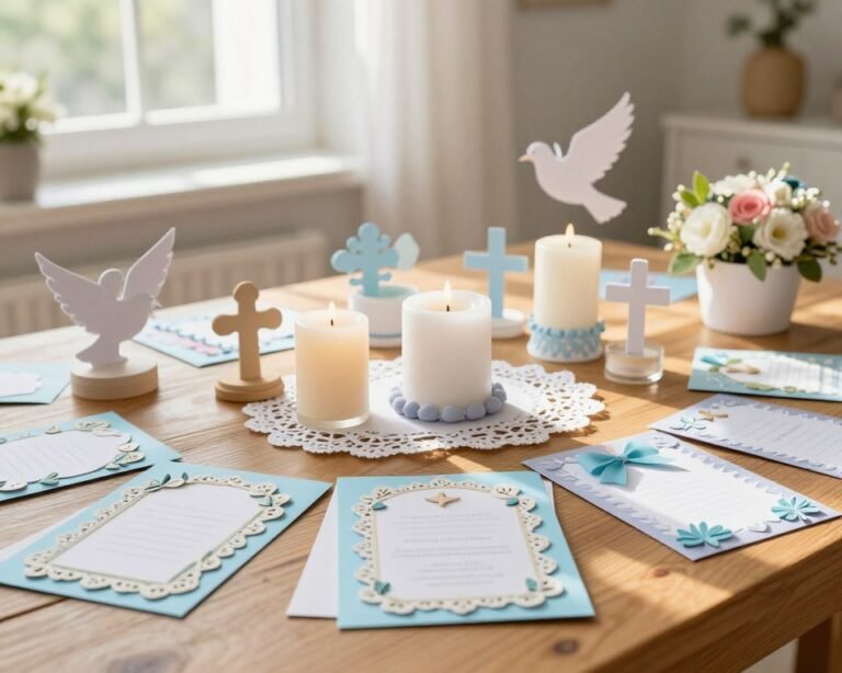 manualidades para bautizo DIY