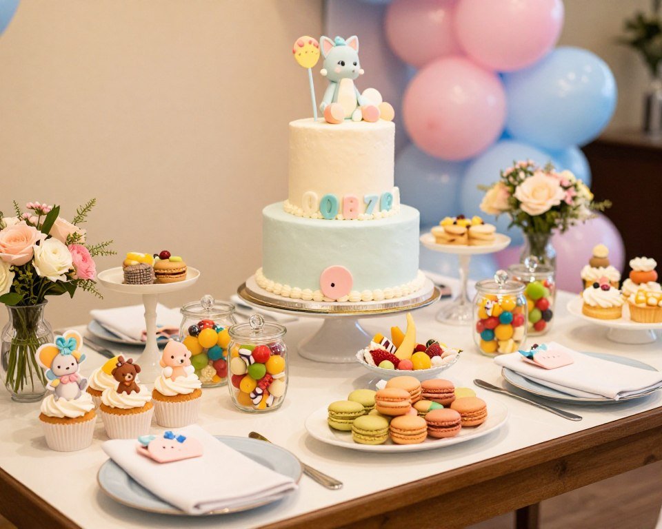 mesa de postres baby shower mesa de postres baby shower