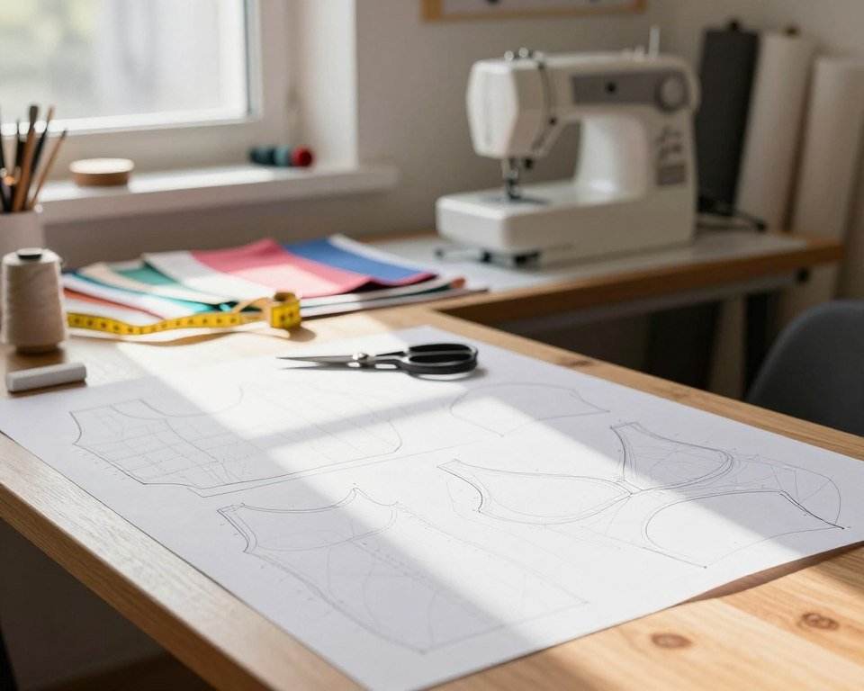 piezas patrón papel