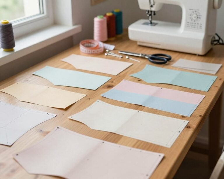 piezas patrón papel