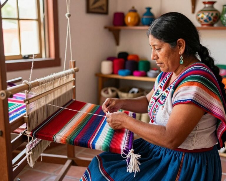 Cómo tejer un rebozo mexicano