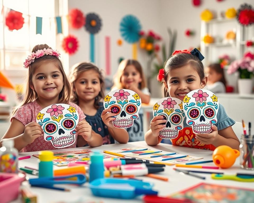 máscara calavera niños